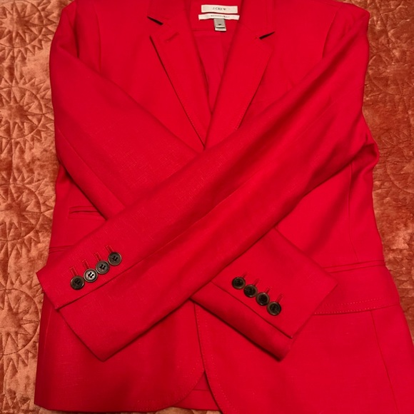 J crew red schoolboy blazer - Picture 3 of 4